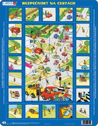 Puzzle MAXI - Bezpenost silnin dopravy/35 dlk - Larsen
