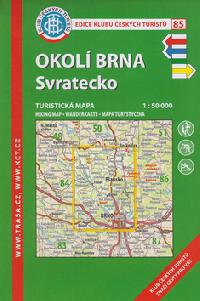 Okol Brna Svratecko 1:50 000 mapa KT slo 85 - Klub eskch Turist