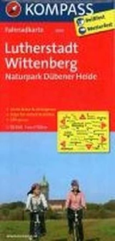 Lutherstadt Wittenberg - Dbener - cyklomapa Kompass slo 3045 1:70 000 - Kompass