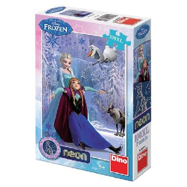 Ledov krlovstv - Neon puzzle 100 XL dlk - Walt Disney