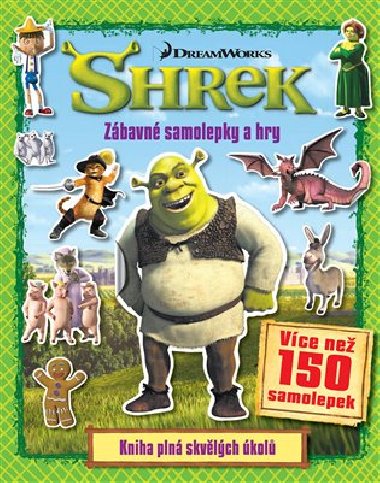 Shrek - Zbavn samolepky a hry - DreamWorks
