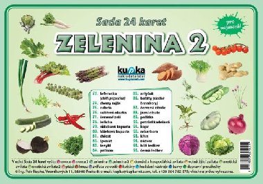 Sada 24 karet - zelenina 2 - Kupka Petr