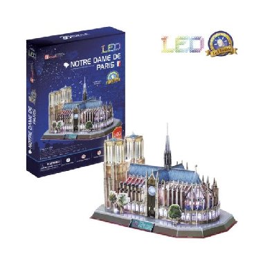 Puzzle 3D Notre Dame de Paris / led - - neuveden