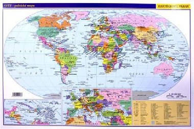 Svt - prun fyzick a politick mapa koln 1:85 000 000 - Kartografie