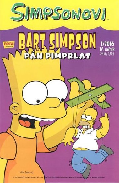 Bart Simpson Pn pimprlat - Matt Groening