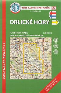 Orlick hory 1:50 000 - mapa KT slo 27 - Klub eskch Turist