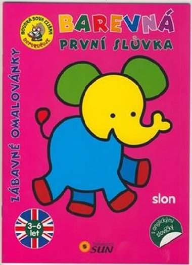 Slon - Barevn prvn slvka s anglickmi slovky - neuveden