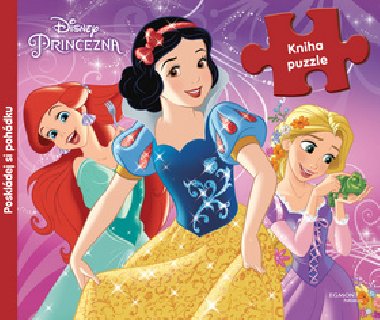 Princezny kniha s puzzle - Walt Disney