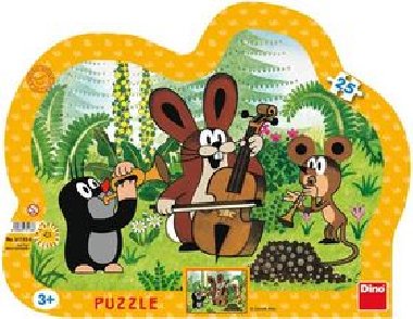 Krtek muzikant - puzzle 25 dílků - Miler Zdeněk