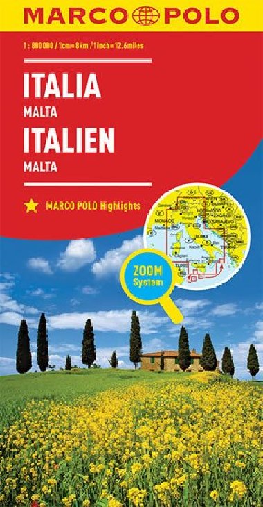 Itlie mapa 1:800 000 (ZoomSystem) - Marco Polo