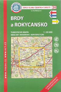 Brdy a Rokycansko - turistick mapa KT 1:50 000 slo 34 - Klub eskch Turist
