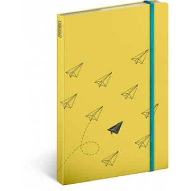 Notes - Paper Plane, nelinkovan, 13 x 21 cm - neuveden