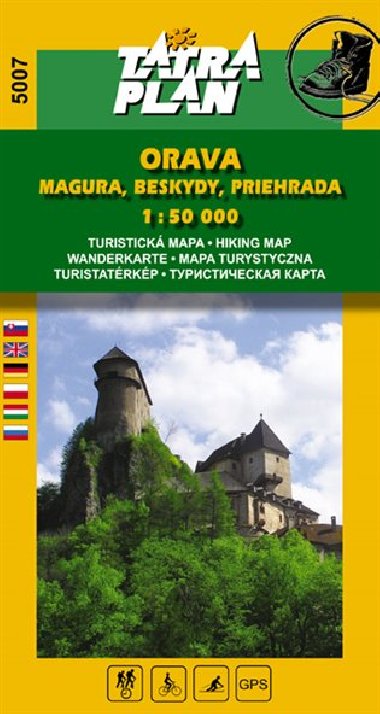 Orava - Magura, Beskydy - mapa Tatraplan 1:50 000 slo 5007 - Tatraplan