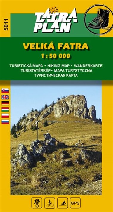 Vek Fatra - mapa Tatraplan 1:50 000 slo 5011 - Tatraplan