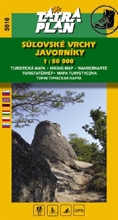 Súľovské vrchy, Javorníky - mapa Tatraplan 1:50 000 číslo 5016 - Tatraplan