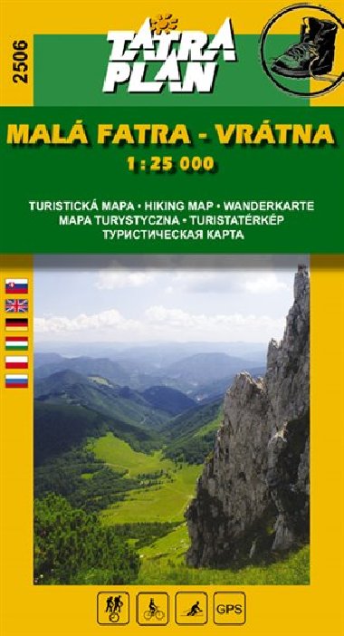 Mal Fatra - Vrtna - mapa Tatraplan 1:25 000 slo 2506 - Tatraplan