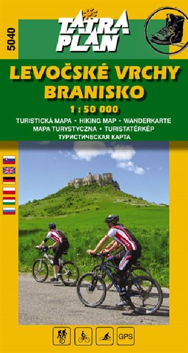 Levosk vrchy Branisko - mapa Tatraplan 1:50 000 slo 5040 - Tatraplan