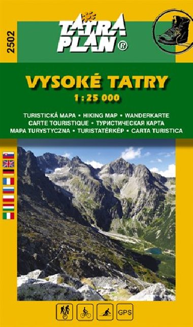 Vysoké Tatry - mapa 1:25 000 Tatraplan číslo 2502 - Tatraplan