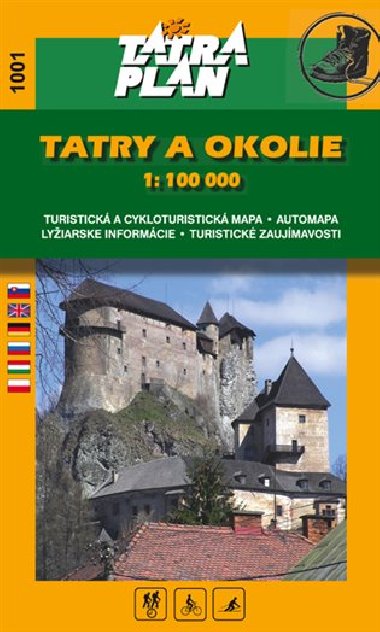 Tatry a okolie - mapa 1:100 000 Tatraplan slo 1001 - Tatraplan