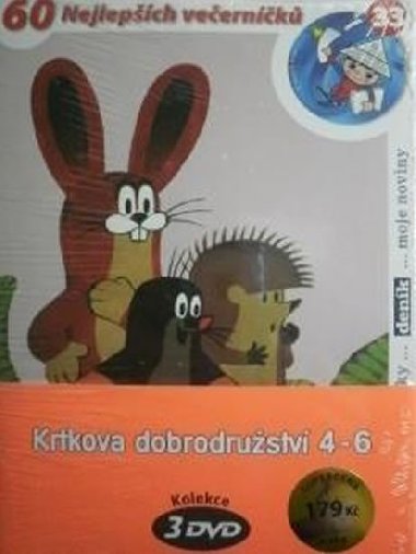 Krtkova dobrodrustv 4-6 - 3 DVD (poetka) - Zdenk Miler