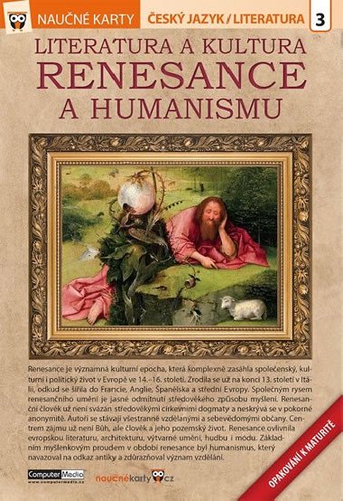 Naun karty Literatura a kultura renesance a humanismu - Computer Media
