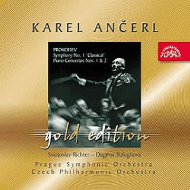 Gold Edition 10 Prokofjev: Symfonie . 1 D dur, Koncerty pro klavr a orchestr . 1 a 2 - CD - Prokofjev Sergej