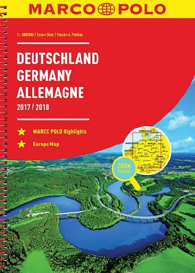 Německo atlas 1:300 000 2017/2018 (Marco Polo) - Marco Polo