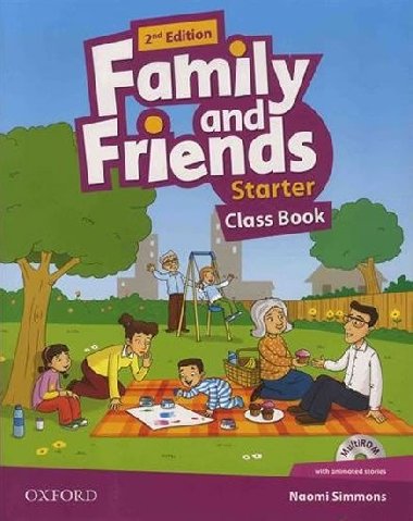Family and Friends (2nd Edition) Starter Course Book with MultiROM Pack - 