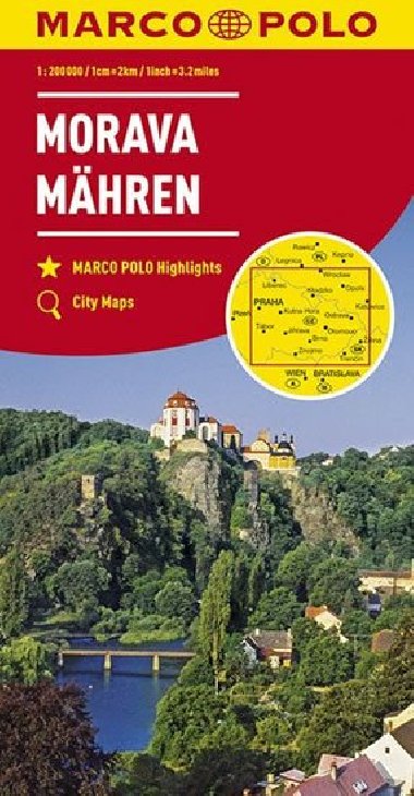 Morava 1:200 000 mapa (ZoomSystem) - Marco Polo