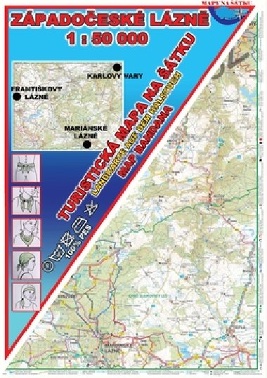 Západočeské lázně Šátek s mapou