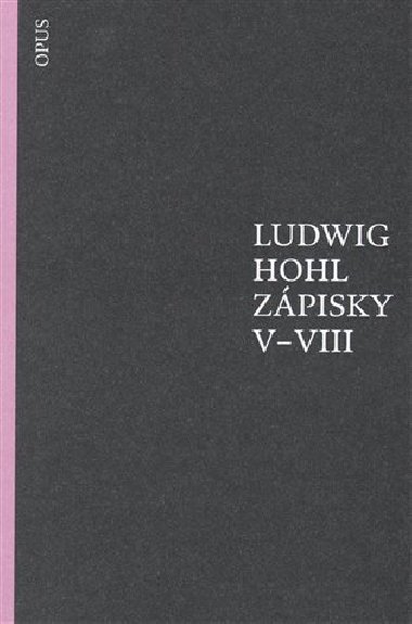 Zápisky V-VIII - Ludwig Hohl