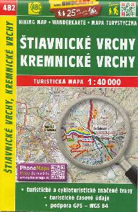 tiavnick vrchy Kremick vrchy - mapa Shocart 1:40 000 slo 482 - ShoCart