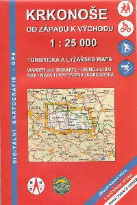 Krkonoe mapa 1:25 000 od zpadu k vchodu (2. vydn 2018) - Rosy
