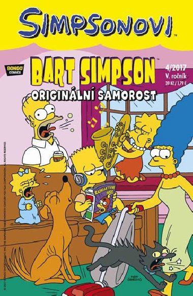 Simpsonovi - Bart Simpson 4/2017 - Originln samorost - Matt Groening