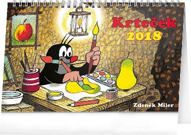 Krteek - Kalend stoln 2018 -  23,1 x 14,5 cm - Zdenk Miler