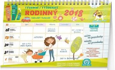 Rodinn plnovac kalend s hkem 2018 - tdenn - 30 x 21 cm - Presco Group