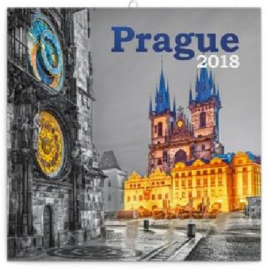 Praha ernobl - Kalend poznmkov 2018 - 30 x 30 cm - Presco Group