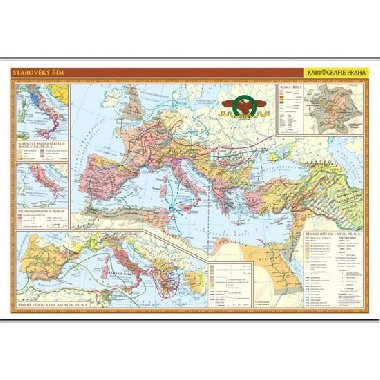 Starověký Řím - školní nástěnná mapa/136 x 96 cm - neuveden