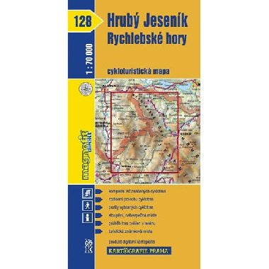 128 - Hrub Jesenk, Rychlebsk hory/1:70 tis. (Cykloturistick mapa) - neuveden
