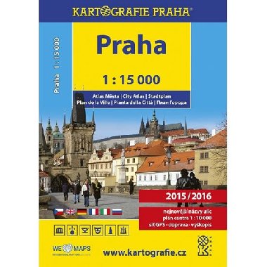 Praha - 1:15 000 atlas msta - neuveden