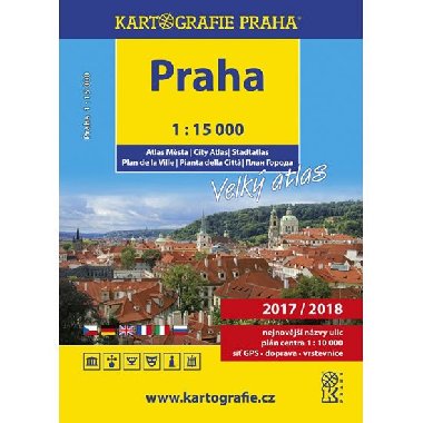 Praha - 1:15 000 velk atlas msta - Kartografie