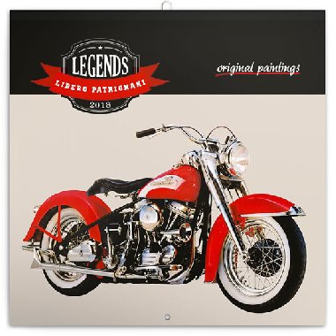 Legends Kalend poznmkov 2018 - 30 x 30 cm - Libero Patrignani