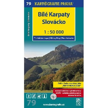Turistick mapa . 79 Bl Karpaty, Slovcko, 1:50 000 - 