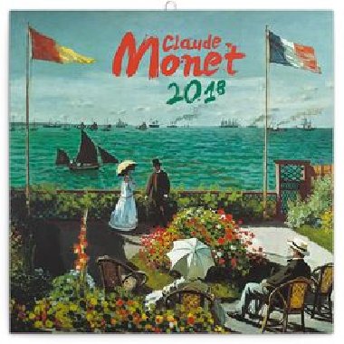 Claude Monet - Kalend poznmkov 2018 30 x 30 cm - Claude Monet