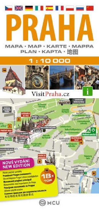 Praha - plán města 1:10 000 - Vydavatelství MCU