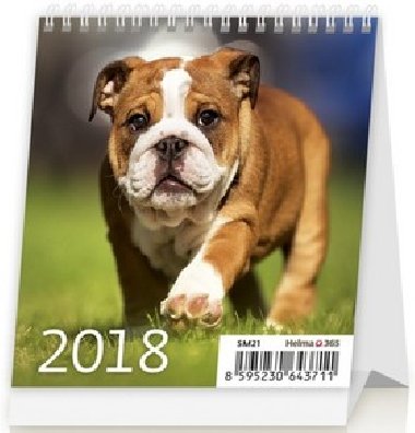 Kalend stoln 2018 - Mini Puppies - neuveden