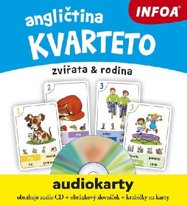 Anglitina KVARTETO - Audiokarty + CD - Infoa
