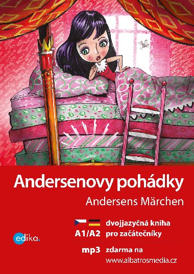 Andersenovy pohdky A1/A2 - Dvojjazyn kniha pro zatenky - Jana Navrtilov