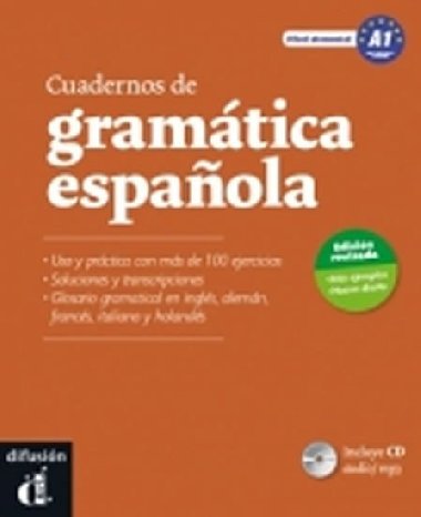 Cuadernos de gramtica espanola - A1 + CD - neuveden