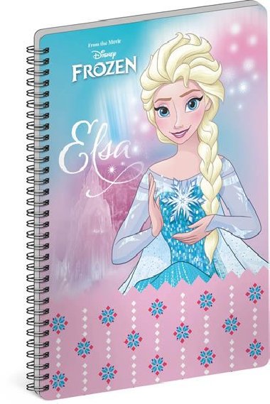 Blok - Frozen - Ledov krlovstv Elsa, linkovan, spirlov, A4 - Walt Disney